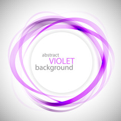 Abstract violet rings vector background