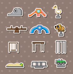 cartoon park playground stickers
