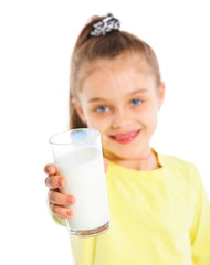 Girl with milk