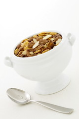 delicious healthy chocolate muesli or granola