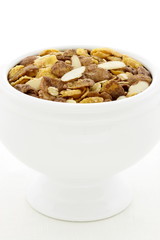 delicious healthy chocolate muesli or granola