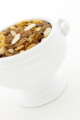 delicious healthy chocolate muesli or granola