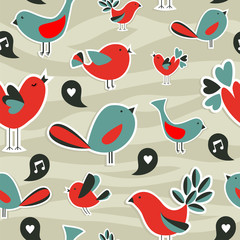 Fresh social media birds communication pattern