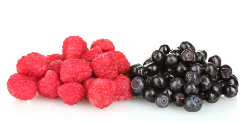 Fresh berries isolated on white