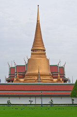 Fototapeta premium Wat Phra Kaew, Temple of the Emerald Buddha, Bangkok, Thailand, 