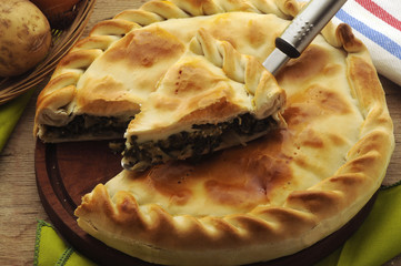 Tarta de acelga y huevo Torta di uova e bietola