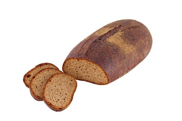 a Image of dietary loaf of rye bread