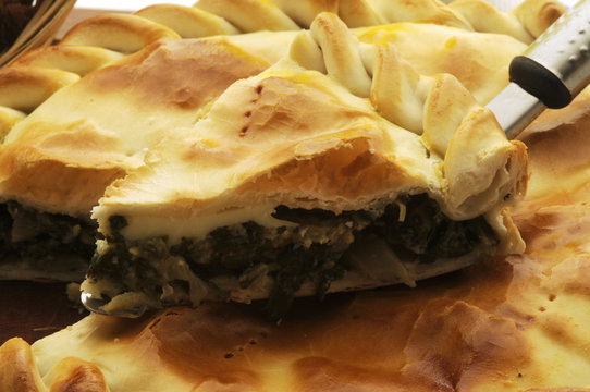 Tarta de acelga y huevo Torta di uova e bietola