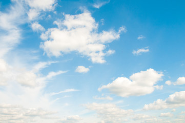 blue sky and clouds