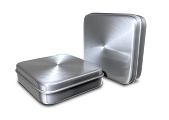 Brushed Metal Tins