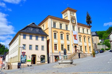 Fototapeta na wymiar Marktplatz Gräfenthal
