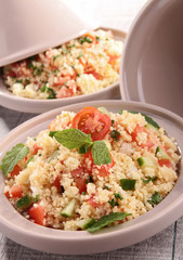 tagine with couscous and vegetables