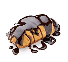 chocolate syrup and  cake sweet dessert food