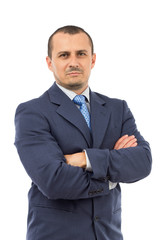 portrait of serious businessman