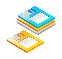 vector icon floppy disk