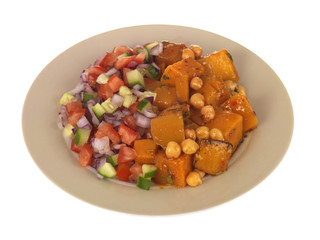 Sweet Potato with Chickpea Salad