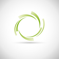 Green Rings Background # Vector