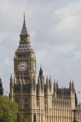 Fototapeta na wymiar London skyline, Big Ben and palace of westminster