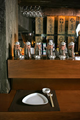 Interior of japanese restaurant
