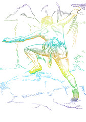 Fototapeta premium climber