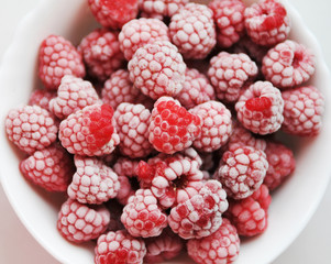 Frosen raspberries
