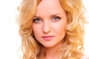 Naklejka premium Beautiful blond woman
