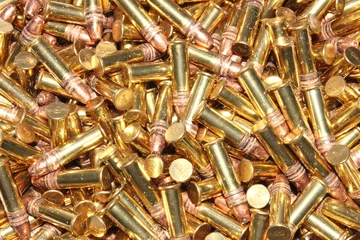 Foto op Aluminium Pile of .22 Caliber Bullets © abhbah05