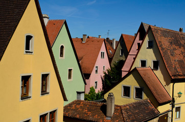 colorful house in Rothenburg ob der Tauber