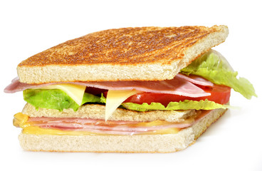 Sandwich de jamón y queso.