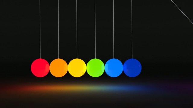 Kugelspiel animiert Spektrallicht