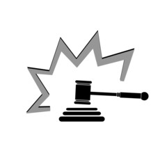 judge hammer illustration