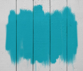 blue paint in wood plank
