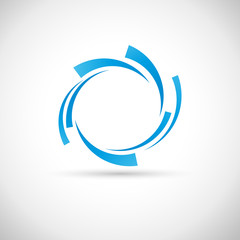 Blue Rings Background   Vector © puckillustrations