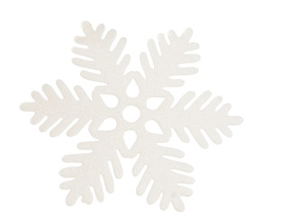 white snowflake isolated