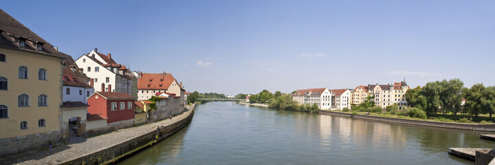 Fototapeta na wymiar Panorama Regensburg