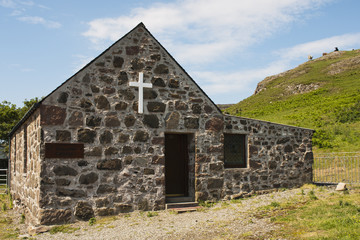 Building, Church, St. Columbas, Chapel, Canna, Inner Hebrides
