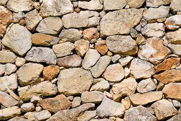 detail of a dry-stone wall