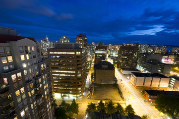 Vancouver at twilight
