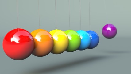 Kugelspiel Regenbogen