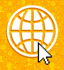 Global communications symbol