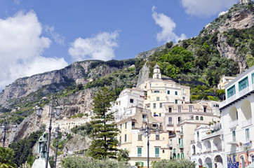 Fototapeta na wymiar Amalfi - Small Mediterranean town, southern Italy.
