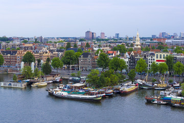 Fototapeta na wymiar Amsterdam city, the Netherlands