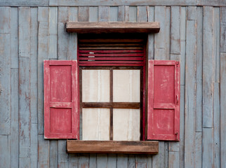 Fototapeta na wymiar The Old wooden window