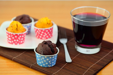 Cupcakes and fancy drinks.