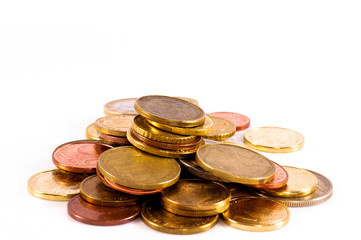 Coins isolated