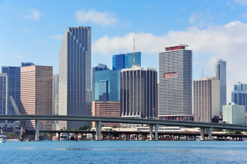 Fototapeta na wymiar Miami skyscrapers