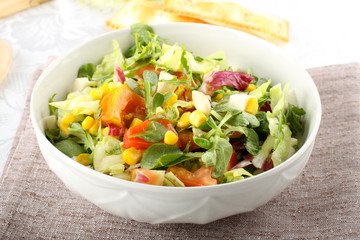 Bowl of mixed salad