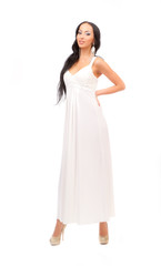 Beautiful long-haired brunette