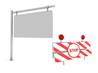 Obraz premium stop traffic panel