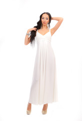 Beautiful long-haired brunette